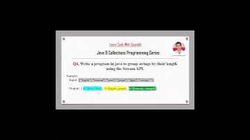 Link In Description: Q4 Group Strings By Their Length using Stream API