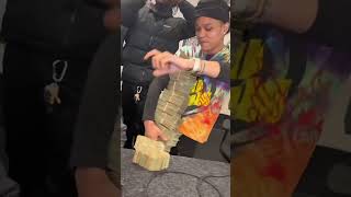 Rapper Bankroll Tink Unapologetically Flexes $100,000 Stack! Details