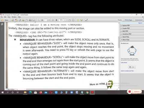 Class 8th Ch-5 (More on HTML) Part-2 - YouTube