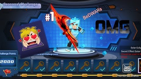 I Got The New *Solar Eclipse Sword effect* In Bedwars BlockMan Go!