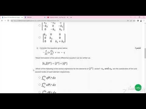 💥WEEK 5💥BASICS OF FINITE ELEMENT ANALYSIS- I ASSIGNMENT SOLUTION💥💥