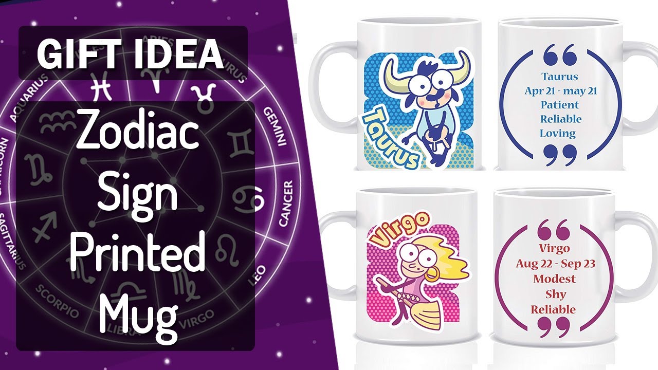 Zodiac Sign Coffee Mugs Customize Your Own Mug Birthday Mugs Coffee Mugs In Delhi YouTube