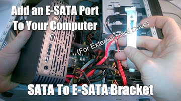Add an eSATA Port to your Computer - eSATA Bracket for External Hard Drive