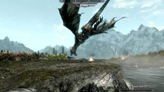 Strange skyrim dragon flight bug (pre 1.2)