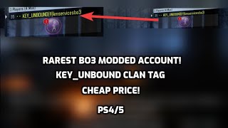 RAREST EVER BO3 MODDED ACCOUNT! | PS4/5 CHEAP PRICE