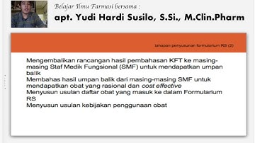 KFT dan Formularium Rumah Sakit