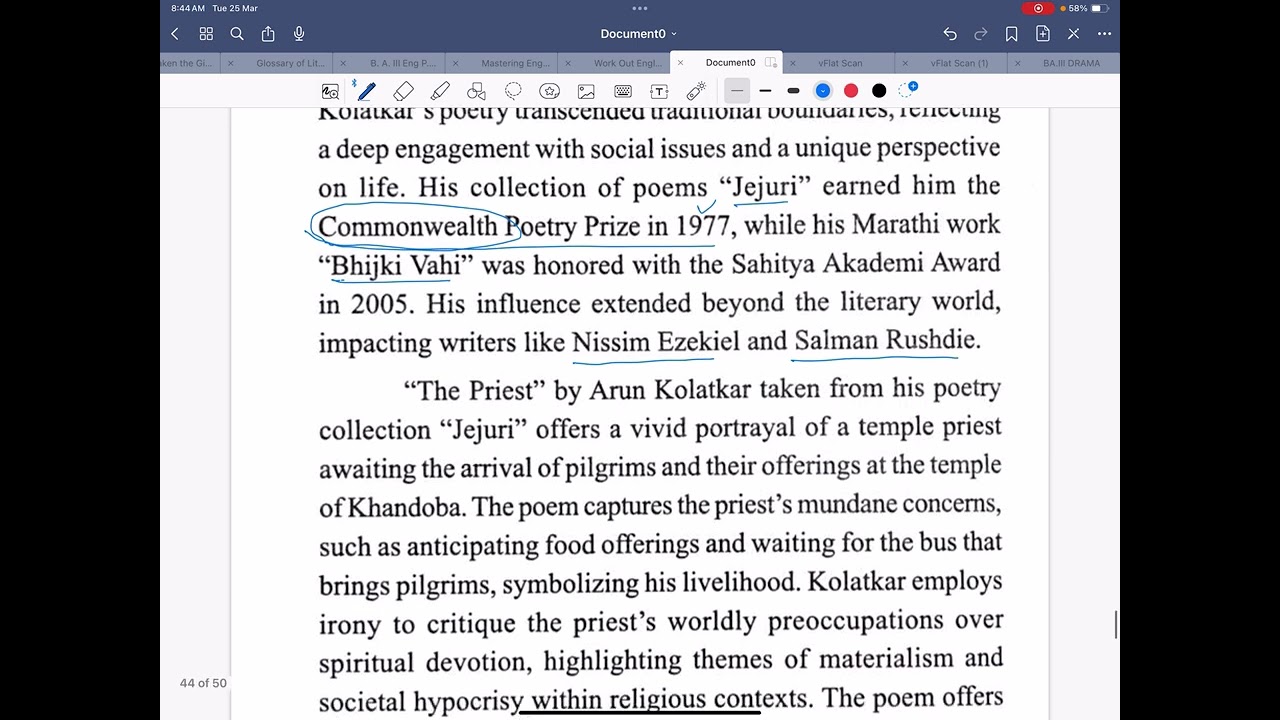 Jejuri - Priest by Arun Kolatkar