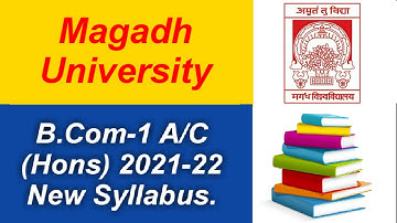 Magadh University BCom Part 1 Accounts Honours New Syllabus