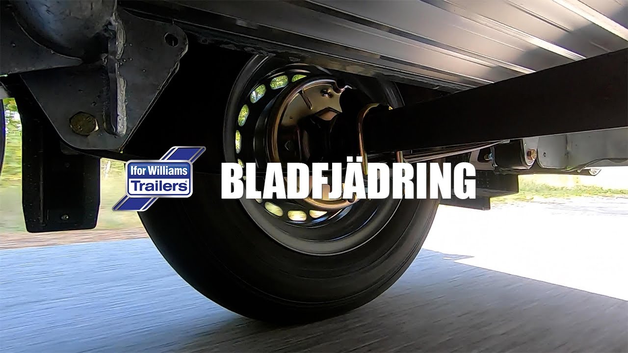 Ifor Williams släpvagnar - komfort tack vare bladfjädring!