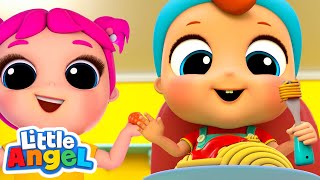 Eat your Pasta Song | Healthy Habits Little Angel Nursery Rhymes