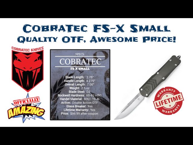 Small FS-3 Carbon Fiber - CobraTec Knives