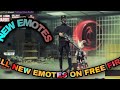 All new emotes on free fire