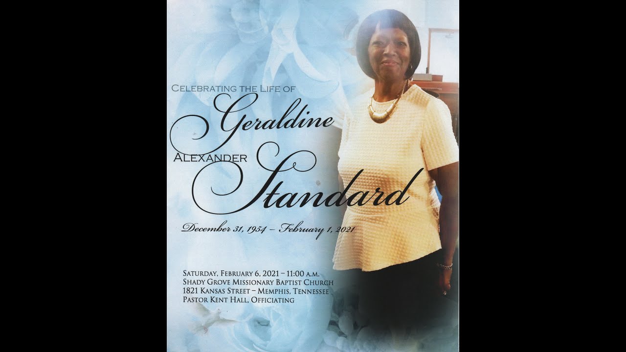 SGMBC1821 20210206 Geraldine Alexander Standard Home Going