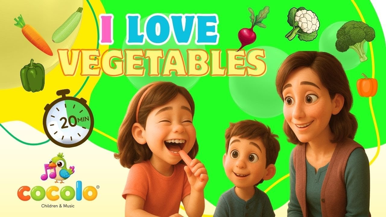 Eating My Veggies | Colorful Food Song for Children