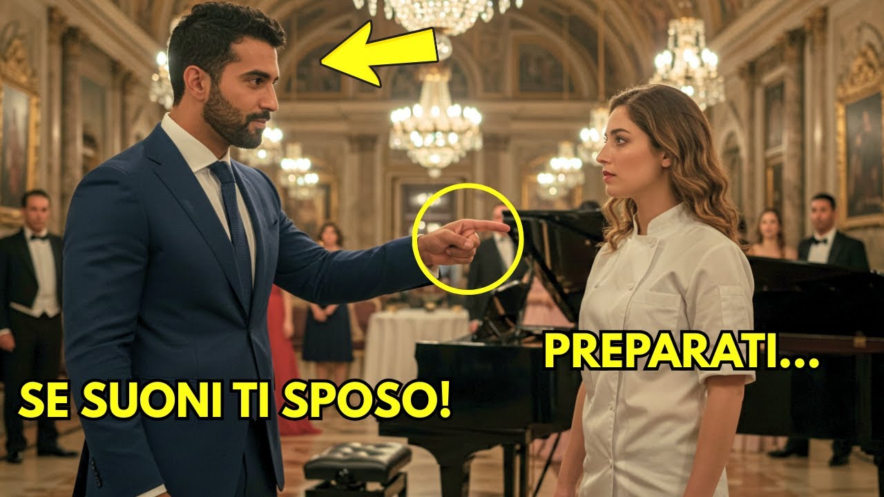 “SE SUONI QUESTO PIANO, TI SPOSO!” — disse lo SHEIK... ma la CUOCA ITALIANA suonò in modo GENIALE!