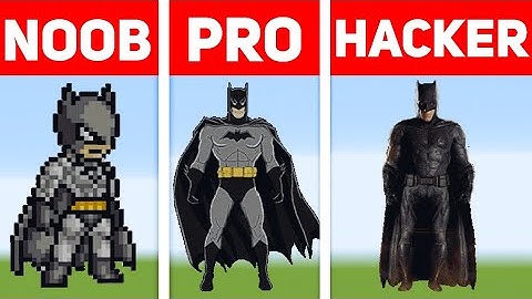 NOOB VS PRO VS HACKER Minecraft Pixel Art ✨ Batman