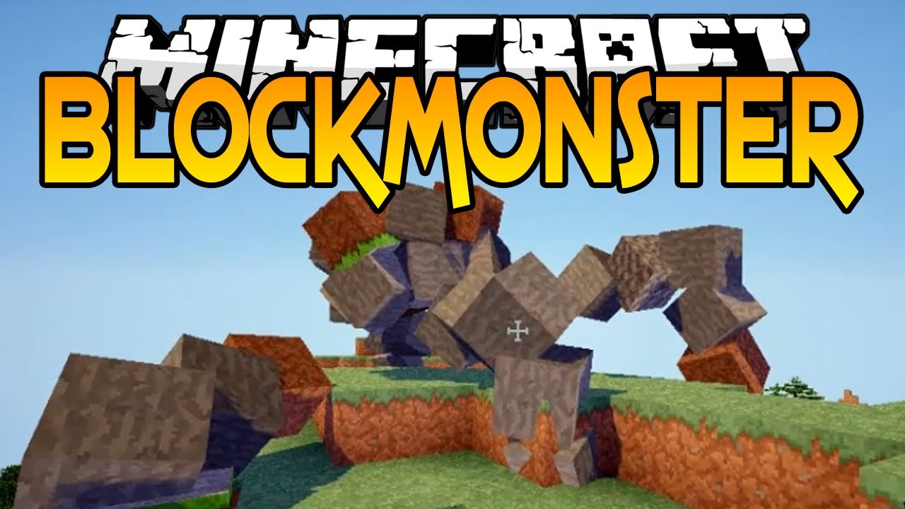 Minecraft Mods - THE BLOCK MONSTER MOD - YouTube