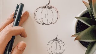 How To Draw a Pumpkin #shorts