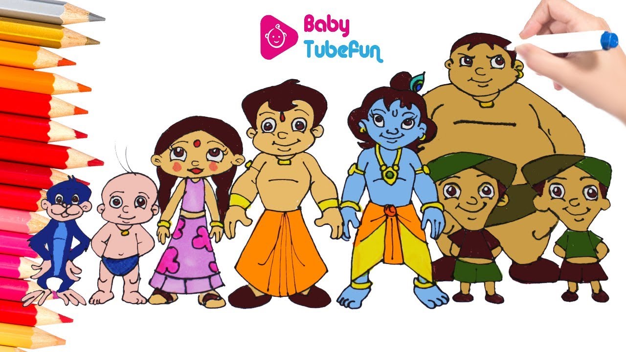 Chhota Bheem Colouring Page Colouring Chhota Bheem