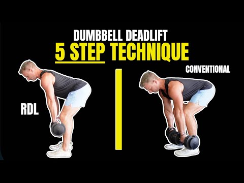 Dumbbell Deadlift Form: 5 Step Checklist (AVOID THESE MISTAKES!)