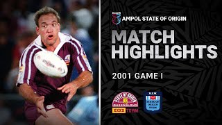 QLD Maroons v NSW Blues Match Highlights | Game I, 2001 | State of Origin | NRL