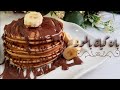 بان كيك بالموز صحية ومغذية وسهلة Banana Pancake 