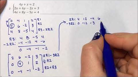 Solving with Gauss Jordan Elimination - parametric solution
