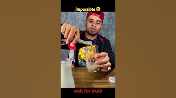 Coco~cola vs milk 🤯 #shorts #youtubeshorts