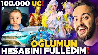 AYLAR SONRA OĞLUMUN HESABINI 100.000 UC FULLEDİK! PUBG Mobile