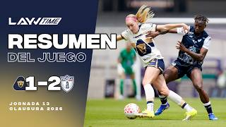 TUZO VICTORY AT THE C.U.! | Pumas 1 - 2 Pachuca | Highlights and Goals | Liga MX Femenil | Layvtime