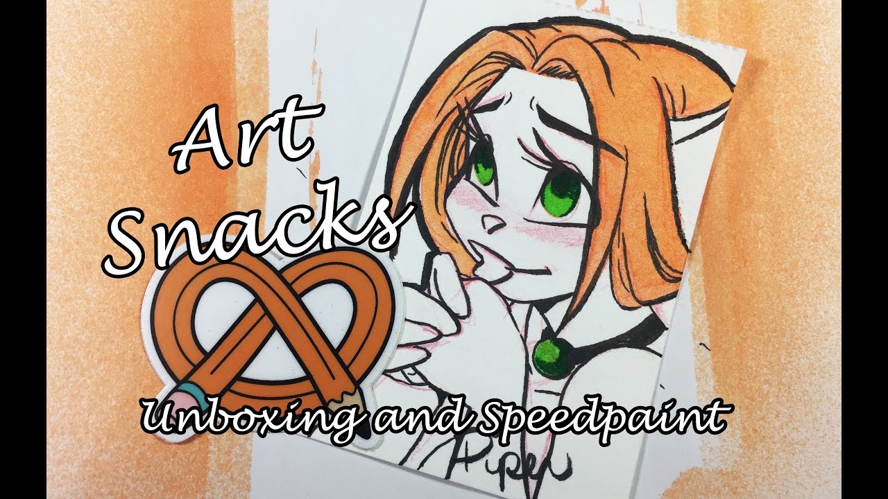 Art Snacks November Unboxing and Speedpaint YouTube