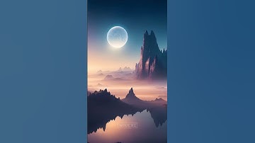 Natural landscape on another planet