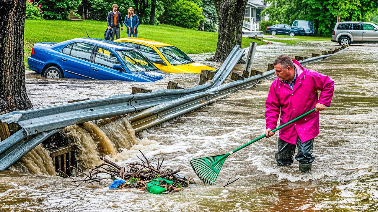 Massive Flood Storm In City - Draining All Flood With Removing All ...