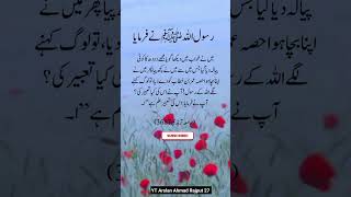 Nabi Pak SAW ne farmaya, Hadees Sharif #hadeessharif #nabipakﷺ #shorts #hadithnabvi #shortsfeed