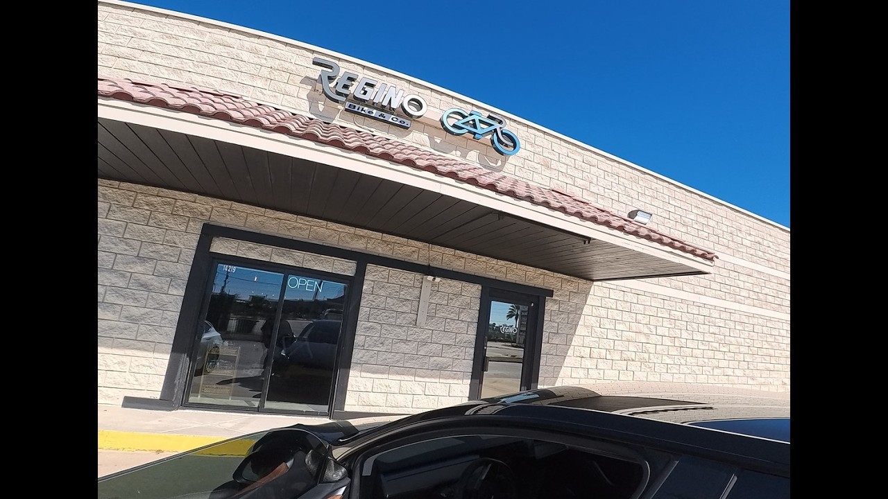 Regino Bike shop visit to fix a rusty chain.