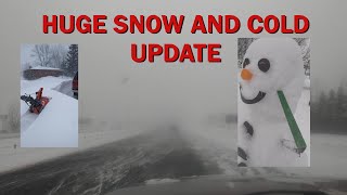 Huge Snowfall and More Coming. Arctic Cold Continues Stretch of Wild Weather