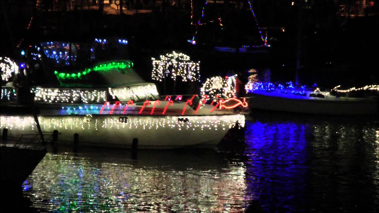 Lighted Boat Parade Santa Cruz Yacht Harbor 2013 YouTube