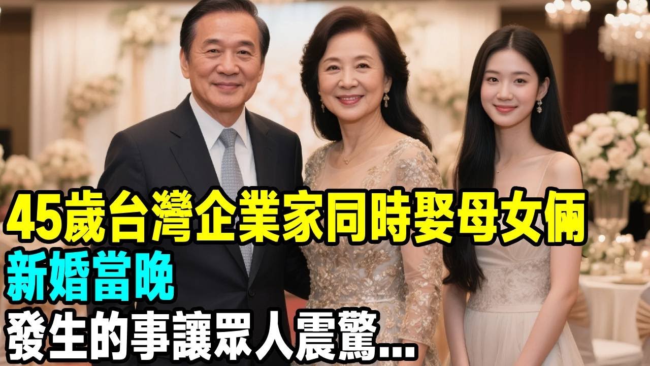 45歲台灣企業家同時娶母女倆，新婚當晚，發生的事讓眾人震驚...