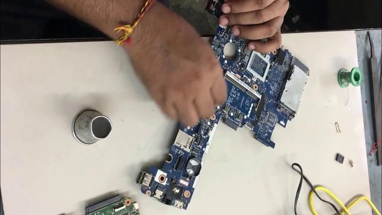 How to replace a broken laptop keyboard connector clip YouTube