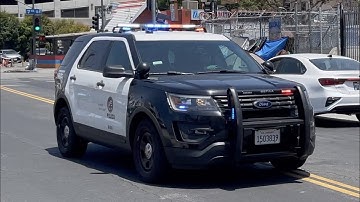 LAPD Traffic Unit Responding Code 3