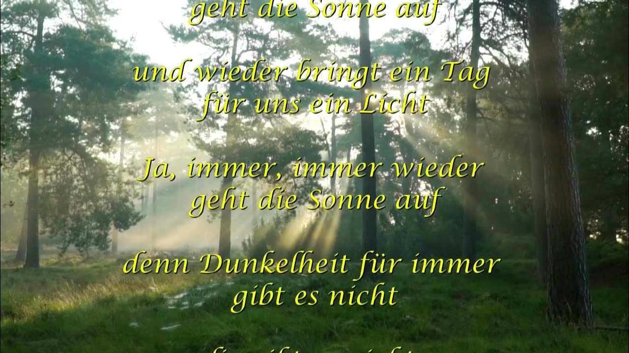 Und Immer Wieder Geht Die Sonne Auf Text