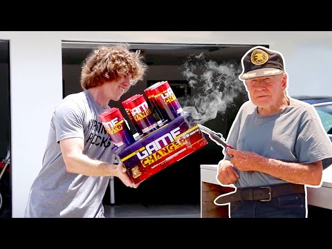 90 Year Old Lights Off Fireworks!