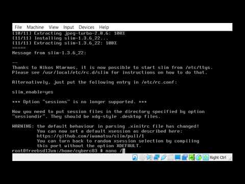 slim display manager installation and rc.conf configuration on FreeBSD 13