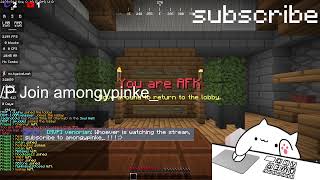 🔴LIVE🔴 Hypixel With Viewers (Private Games) /p join amongypinke_ with ​​description