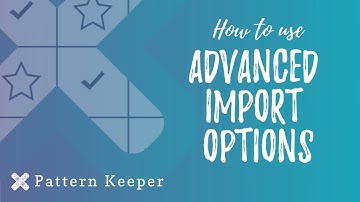 Advanced Import Options