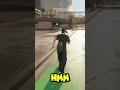 Virtual Skate Park Collision: Glitched Reality  #shorts #skate #glitched #fyp