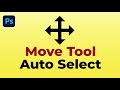 Using the autoselect option in move tool  photoshop