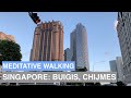 [4k] Meditative Evening Walk at Singapore: Bugis, Chijmes,