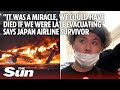 Passengers describe escape from burning Japan Airlines plane that could have been fatal