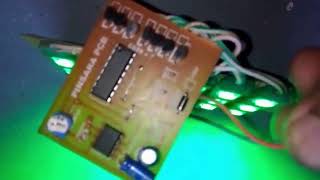 CD4015 & NE555 Running 7Chanel 12V LED Driver Rain Drop Light Electronic DIY Kit